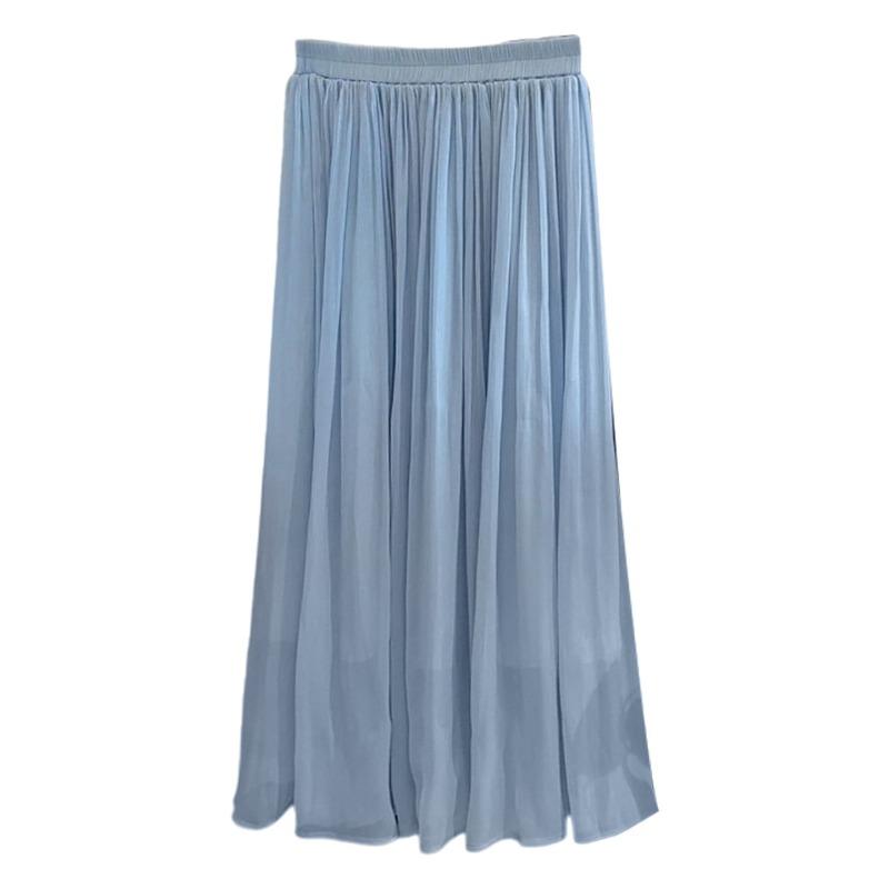 Super Fairy Drape Skirt Women's Summer Long Vacation Fairy Skirt New Pearlescent Yarn Floor-mopping Skirt