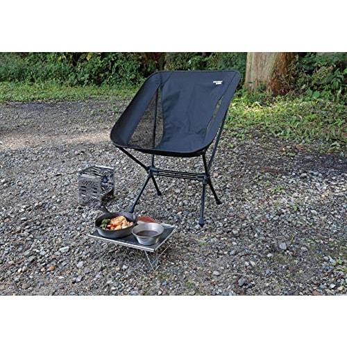 CAPTAIN STAG Outdoor Table Bonfire Table Stainless Steel Solo Table Width 295 x Depth 215 x Height 95mm Compact Foldable Storage Case Included UC-556