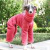 High Neck Dog Pajamas Winter Onesies Puppy Clothes High Neck Warm Italian Greyhound Clothes Whippet/Mexican Hairless/Maltese