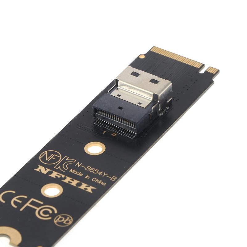 Nvme M.2 Ngff To Slimline Sas Adapter Converter Card For Pc Desktop Mainboard