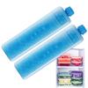 2pc Reusable Gel Freezer Pack Refrigerator Ice Blocks Ice Crystal Box Cold Pack Picnic Fresh Food Cooler Water Injection Box