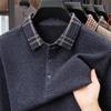New Arrivals: Men's 100% Pure Wool Thickened Pullover - 400g Winter Sweater for Middle-Aged and Elderly