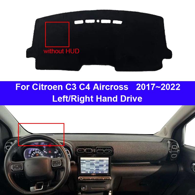 Auto Armaturenbrett Abdeckung Dash Mat Teppich Cape Für Citroen C3 C4 Aircross 2017~2026 LHD RHD Konsolen Schutz Sonnenschutz