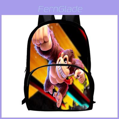 Donkey Kong Bananza Backpack With Large Capacity For School And College Use