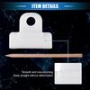 VekAuto Set of 4 Window Door Glass Channel Retainer Clips 1.54"x1.30"x0.47" Glass Regulator Holder Sash Clips Durable Plastic White