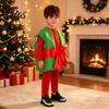 Toddler Boys Girls Winter Warm Outfit Christmas Box Costume for Kids, Santa Gift Dress Up Children Holiday Theme Party, Soft Plush Performance