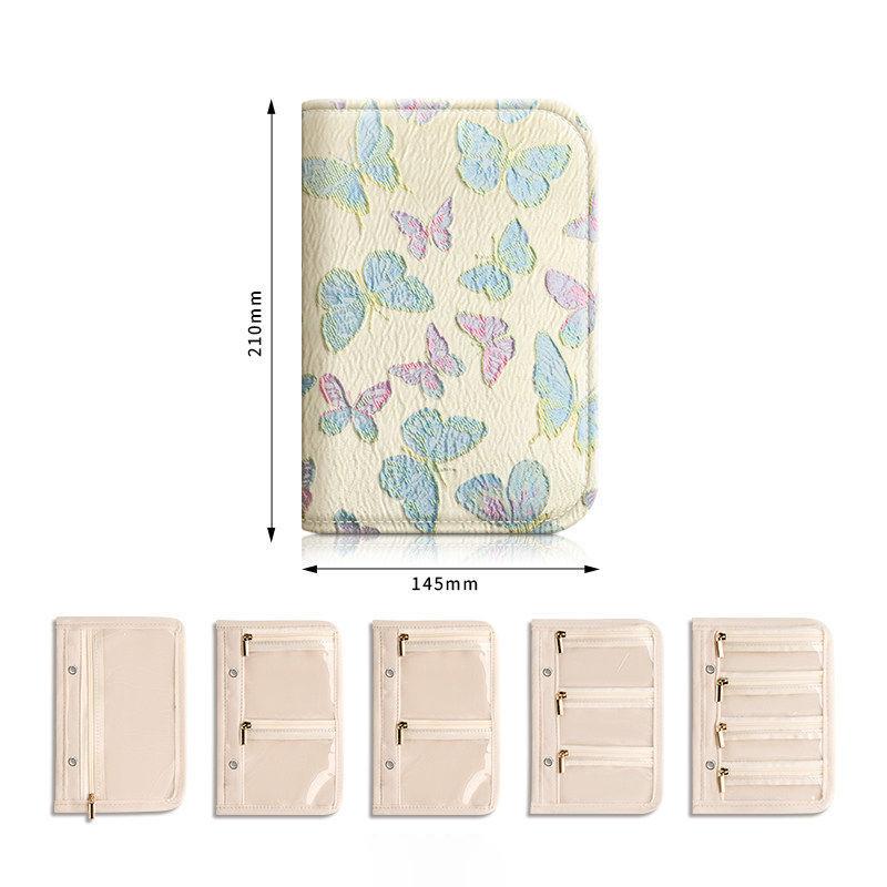 Anti Oxidation Jewelry Storage Book Zipper Clear Pocket Necklace Binder Display Organizer For Women