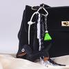 Yousheng Dachshund Dog Bag Pendant Bag Charms with Woven Umbrella Retractable Rope Keys Bags Wallets Accessories