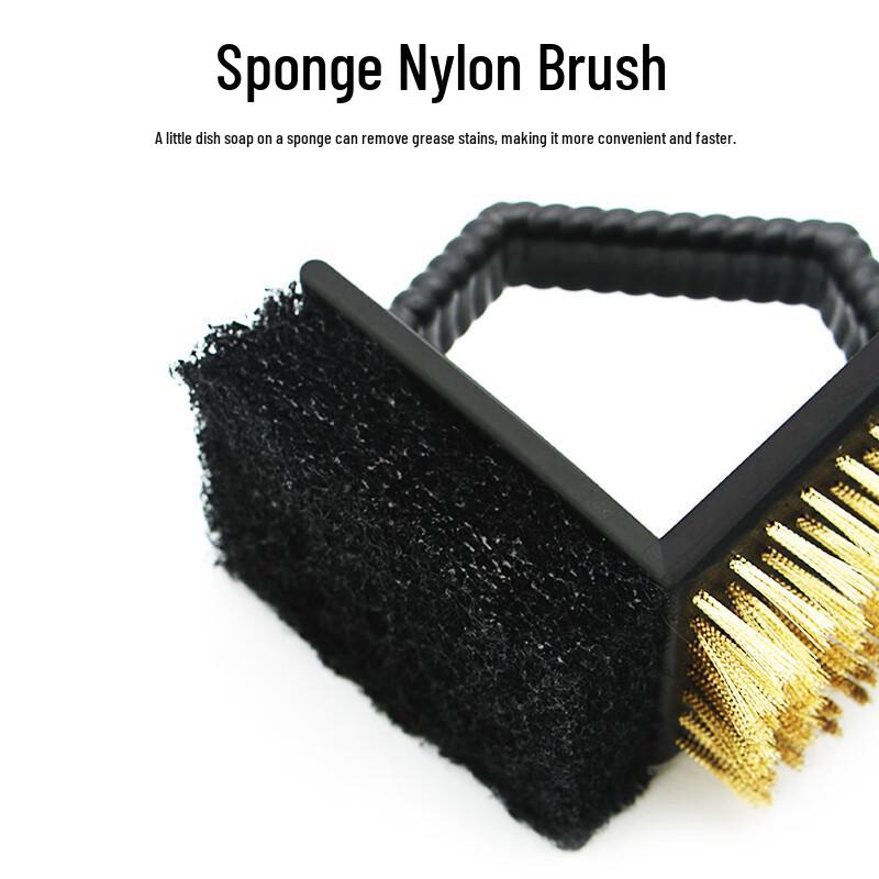 ZISIZ 3-in-1 BBQ Grill Cleaning Brush Set