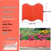 Plastic Garden and Flower Bed Edging Fence: Small Railing for Vegetable Gardens and Lawns