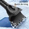 Windscreen Ice/Snow Scraper Scratch Free Foam Grip Frost/Ice Crusher/Remover Winter Window Snow Shovel Cars/Small Trucks