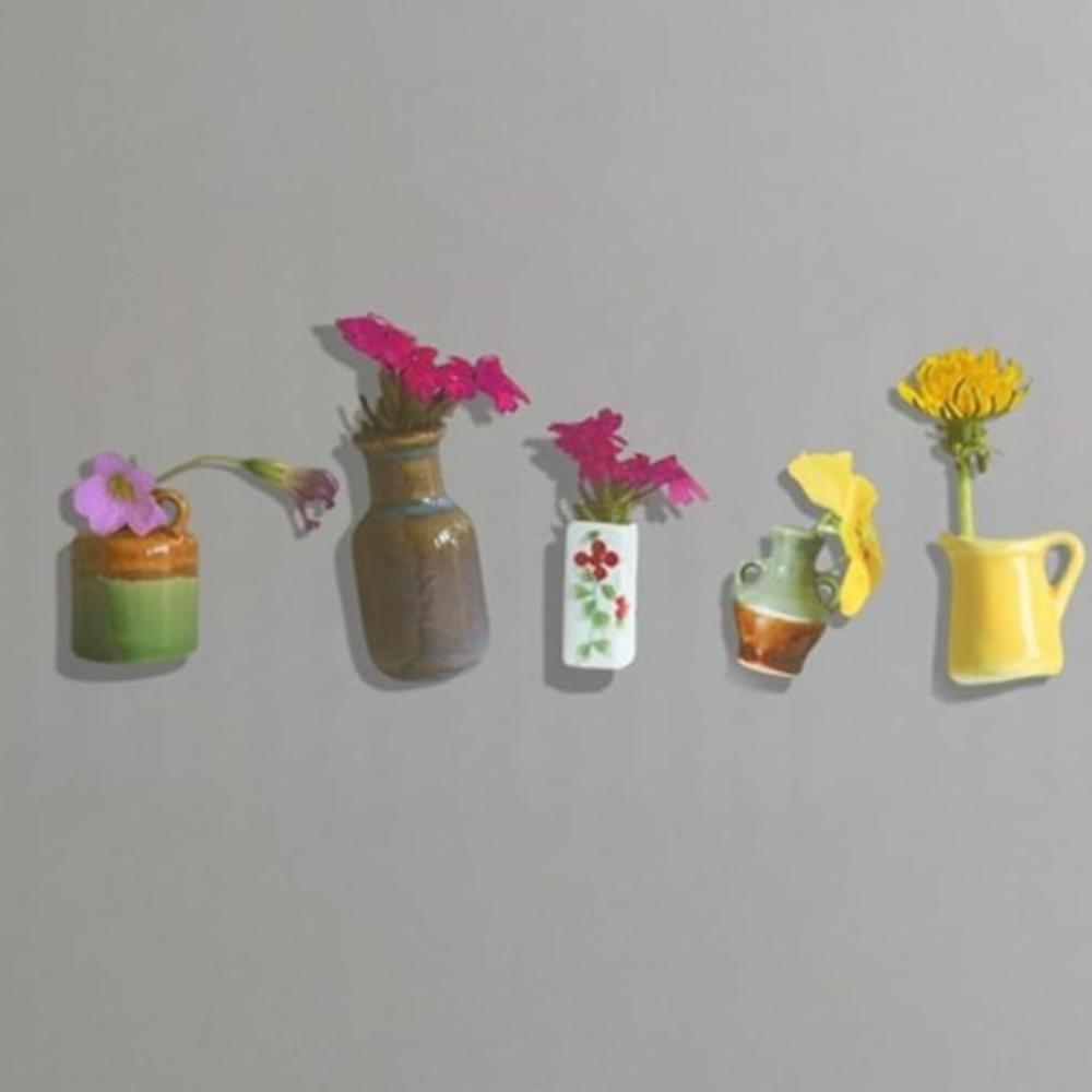 Handmade Vase Fridge Magnets Decorative Flower Arrangement Magnet Wedding Decor
