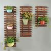 1/2/3pcs Solid Wood Flower Frame For Indoor Outdoor Plants Large Planters Rack Bohemian 30x30cm
