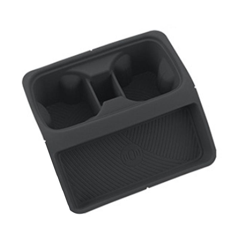 

For Land Rover Defender 110/90 Wireless Water Cup Holder Central Control 22-24 Non-Slip Storage Pad коричневый