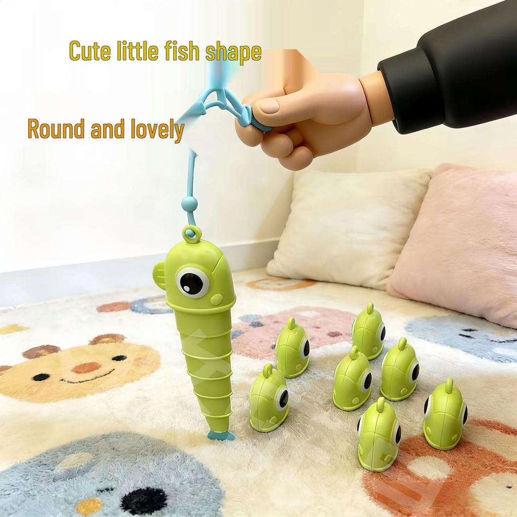 Fishing Master Children's Interactive Mini-Game: Creative Fishing Battle with Retractable Small Fish