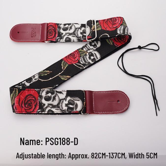 PU Leather Guitar Strap: Acoustic, Electric & Classical - No-Hole, Widened Shoulder Design