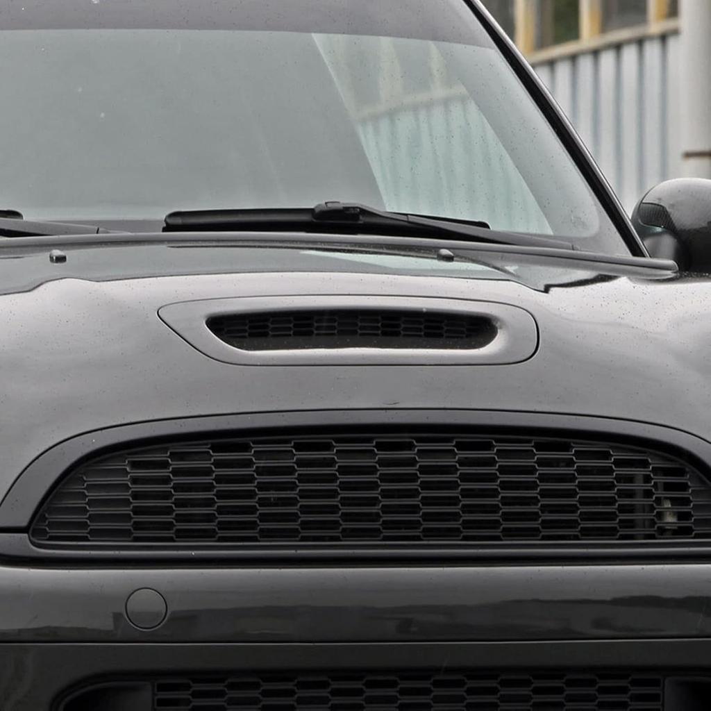 2PCS Front Engine Hood Vent Trim, Engine Hood Bonnet Trim Air Outlet Cover Replacement For S R56 R55 R57 R58 R59