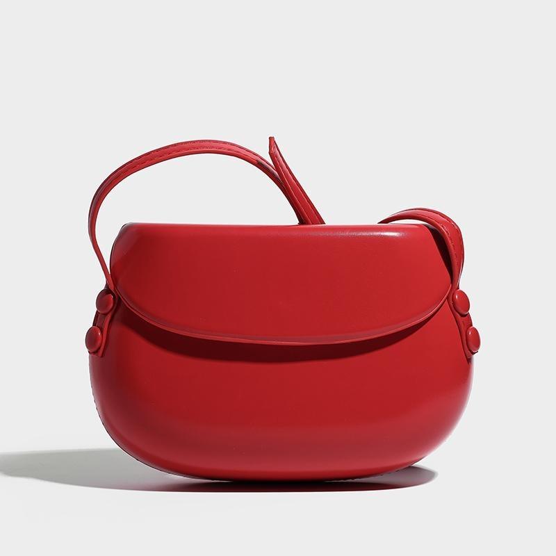 Small Crossbody Bags For Women  Trendy Solid Color Flap Ladies Handbags Fashion Female Leather Flap Saddle Shoulder Bags