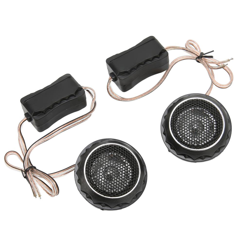 2 Pcs Dome Tweeter 140W Metallic Iron Loudspeaker Universal for Car Audio Systems