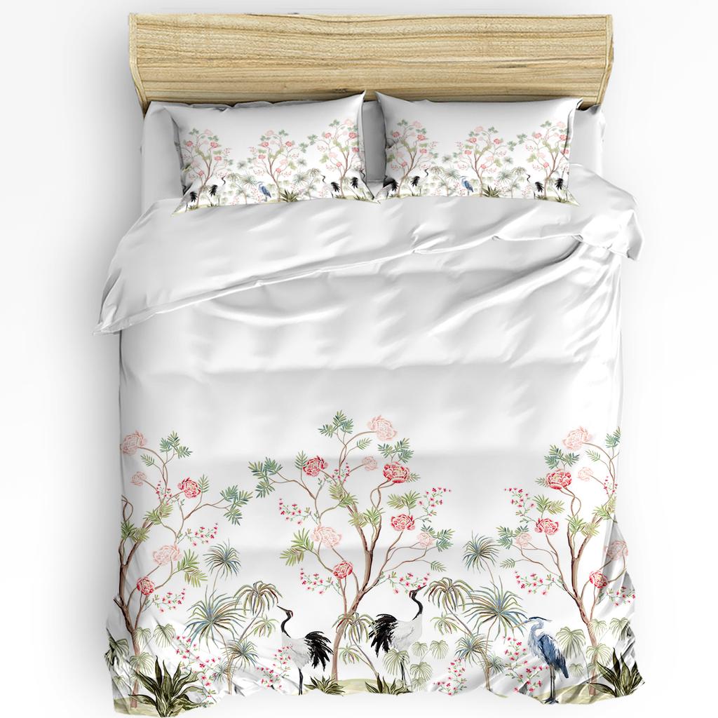 Lightweight Cozy Double Quilt Chinese Ink Landscape Painting Polyester With Pillow Case Custom 3pcs Bed Home Textile