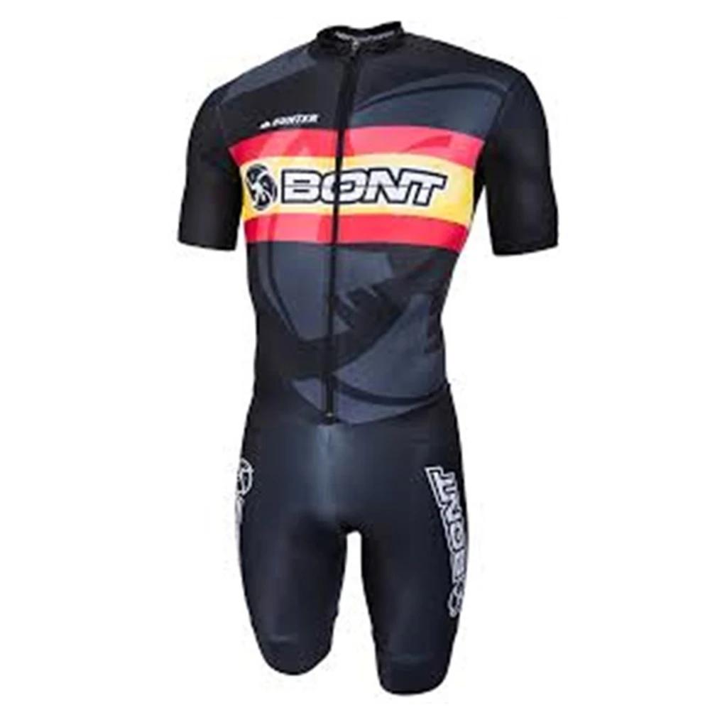 BONT Racing Skinsuit Men’s Speed Inline Roller Skate Skinsuit Fast Skating Triathlon Clothing Ciclismo Skating Jumpsuit Cycling