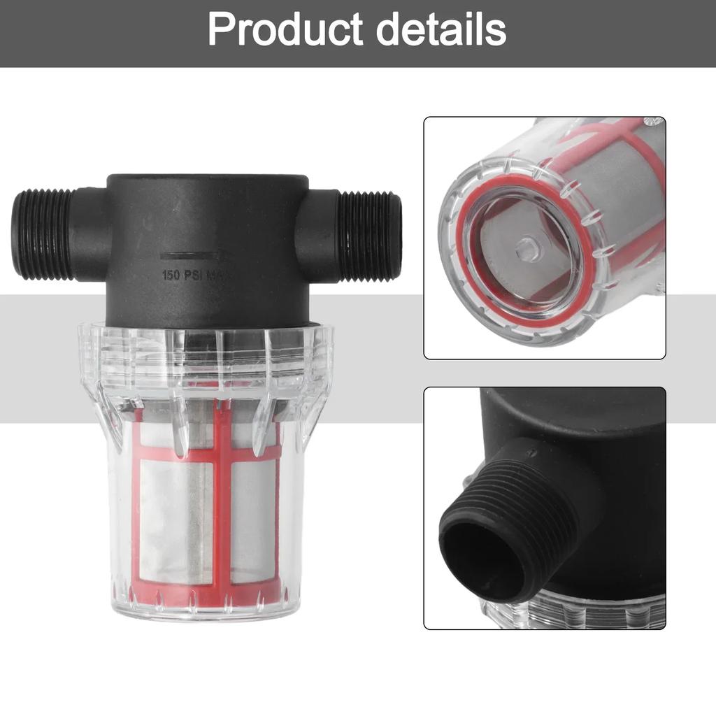 3/4 Inch Filter 200 Mesh Pre-Filter Garden Watering Corrosion-resistant Easy To Install Long-lasting Performance