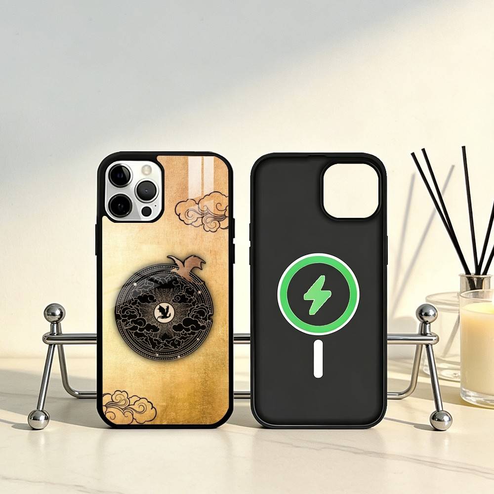 Novel Fourth Wing Phone Case For iPhone17,16,15,14,13,12,11 Plus,Pro Max Magnetic For Magsafe Wireless Charging