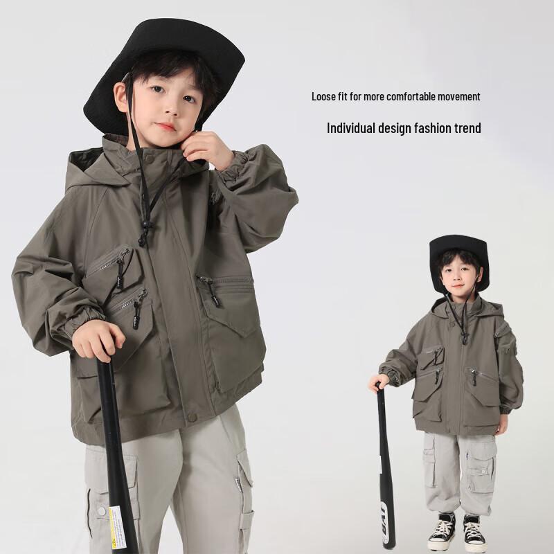 Boys' Casual Spring/Autumn Windbreaker Jacket