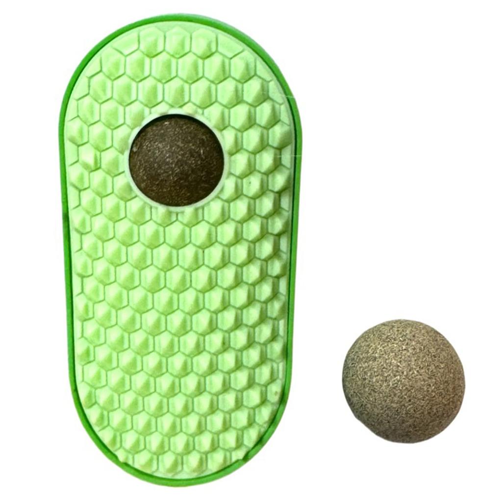 Pet Brush Comb With Catnip Ball Cat Toy Softer Cat Self Groomer Massage Comb Cat Face Scratcher for Kitten Puppy Cat Accessories