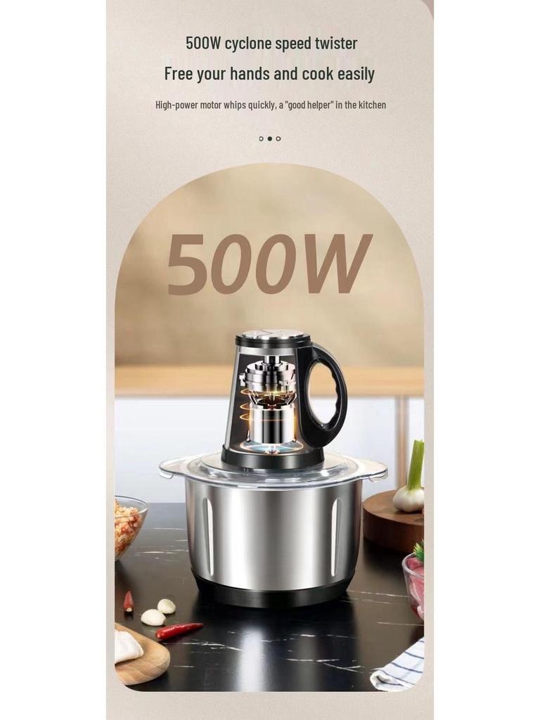 Electric Meat & Dough Grinder: Household Food Processor & Dumpling Mixer