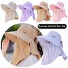 Breathable Sun Hat UV Protection Sunshade Scarf Hat Fashion Bucket Hat  Women
