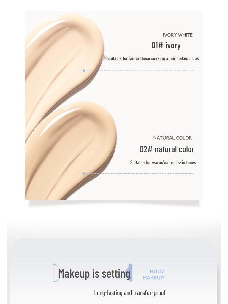 NOVO Soft Mist Long-Lasting Foundation & Concealer - Oil Control, Waterproof, Sweatproof, No Caking or Smudging, for Dry & Oily Skin.