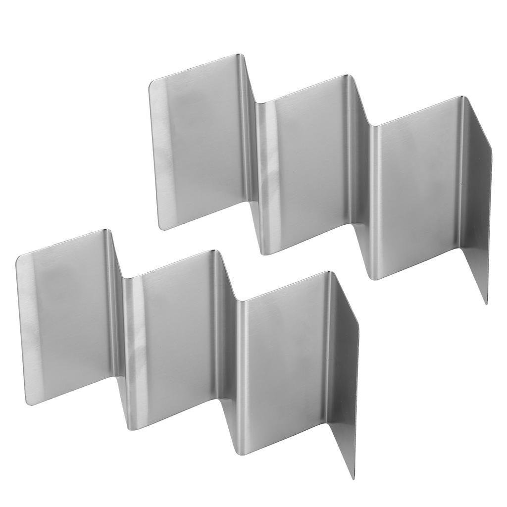 2PCS Stainless Steel Taco Pancake Stand Storage Rack Holders for Restaurant Hotel Home Kitchen UseType 3