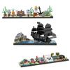 City Skyline MOC Back to the Future Fairy Tale Magic Castle House Movie Architecture Building Blocks City Toys Tourist souvenir