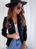 2023 European & American Slim Zipper Jacket - Women's Suede Short Coat