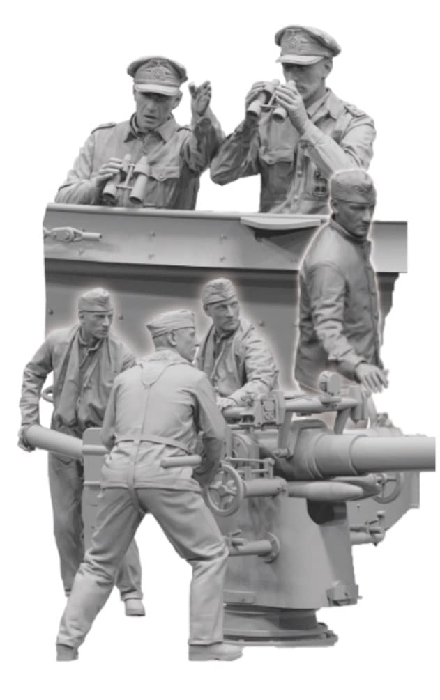 

Border Model 1/35 German Navy Submarine Crew & Commander Set of 6 Resin Kit BR002 Molded Color