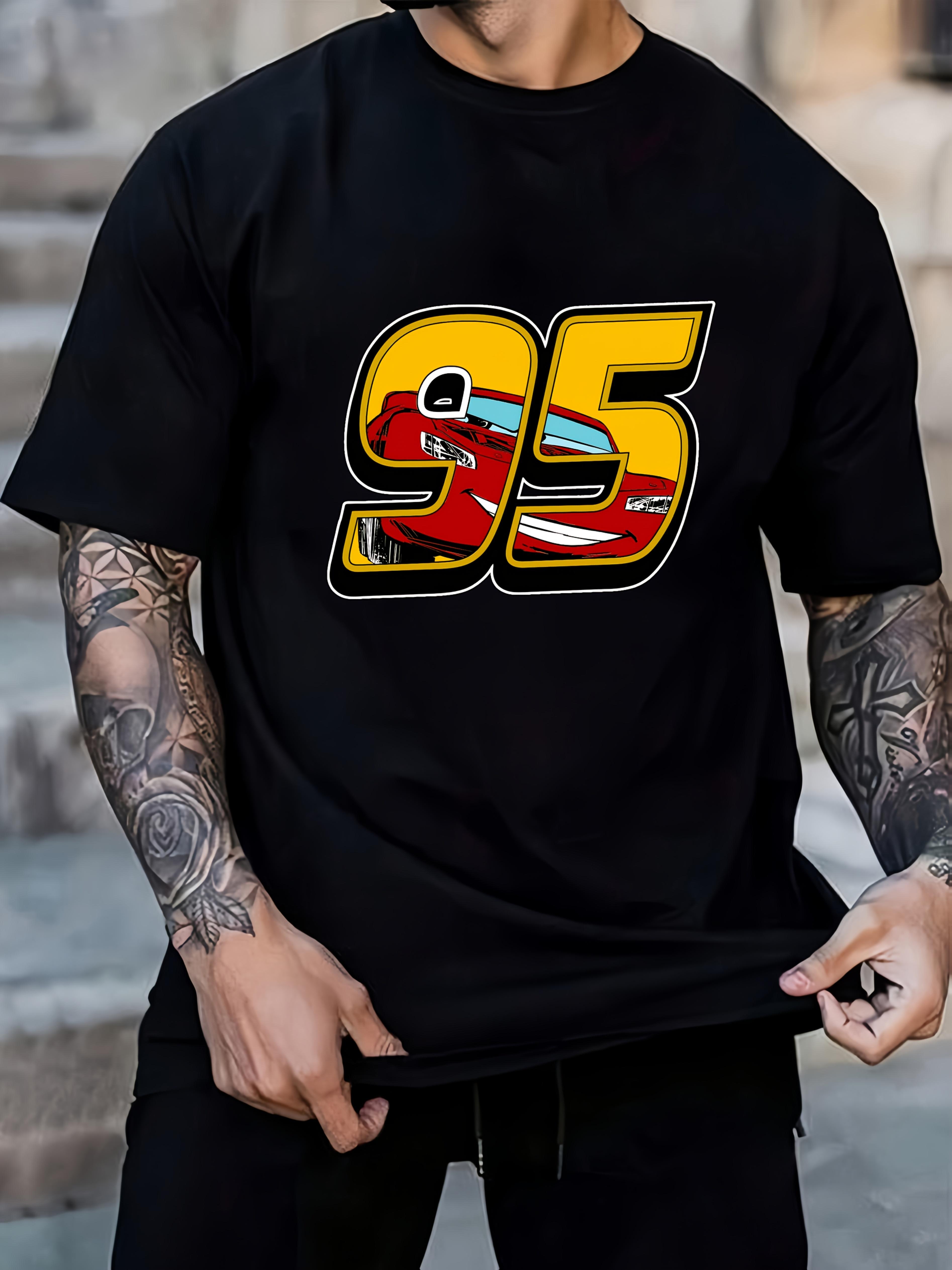 Disney Cars Series Graphic T-shirt - Lightning McQueen 95 Design XXXL