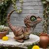 Realistische Dinosaurierfigur Harz Dinosaurierstatue Wetterfest Outdoor Dinosaurierdekoration Einzigartiges Geschenk für Kinder