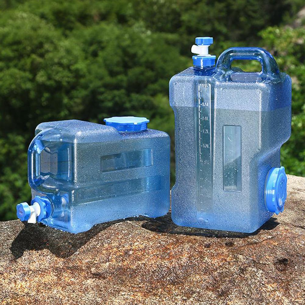 7,5/12L/15L/19L/24L Große Kapazität Outdoor Wasserkanister Tragbarer Trinkwasserbehälter mit Hahn Auslaufsicherer Camping-Wassertank