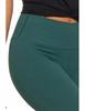 Women's Sports Leggings High Waist Ribbed Stylish MORAJ XXL/3XL green