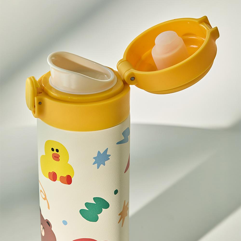 Line Friends Brown Picnic One-Touch Tumbler (420ml)