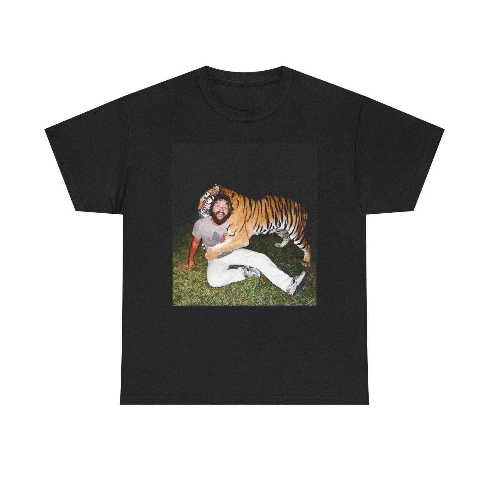 The Hangover Tiger Funny Vintage Graphic T Shirt Unisex Heavy Cotton Gift New XL