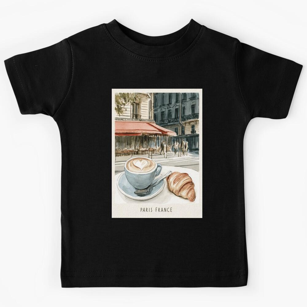 A Travel Print of Paris - France Kids T-Shirt 140