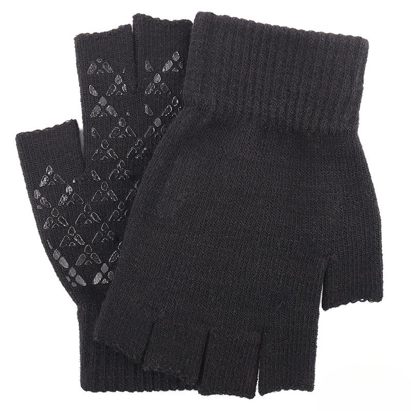 New Half finger Gloves for Men and Women In Autumn and Winter Warm Knitted Yarn Half Finger Gloves To Prevent Cold