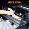 For Toyota Land Cruiser Prado 150 2010-2025  ABS Black Car Glove Box Interval Storage Box Car Accessories