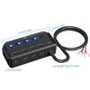 Scatola Fusibili e Relè a 4 Vie Cablaggio Rapido 12V 20A con Luce Indicatrice LED per Accessori Resistenti al Calore per Motocicletta Auto