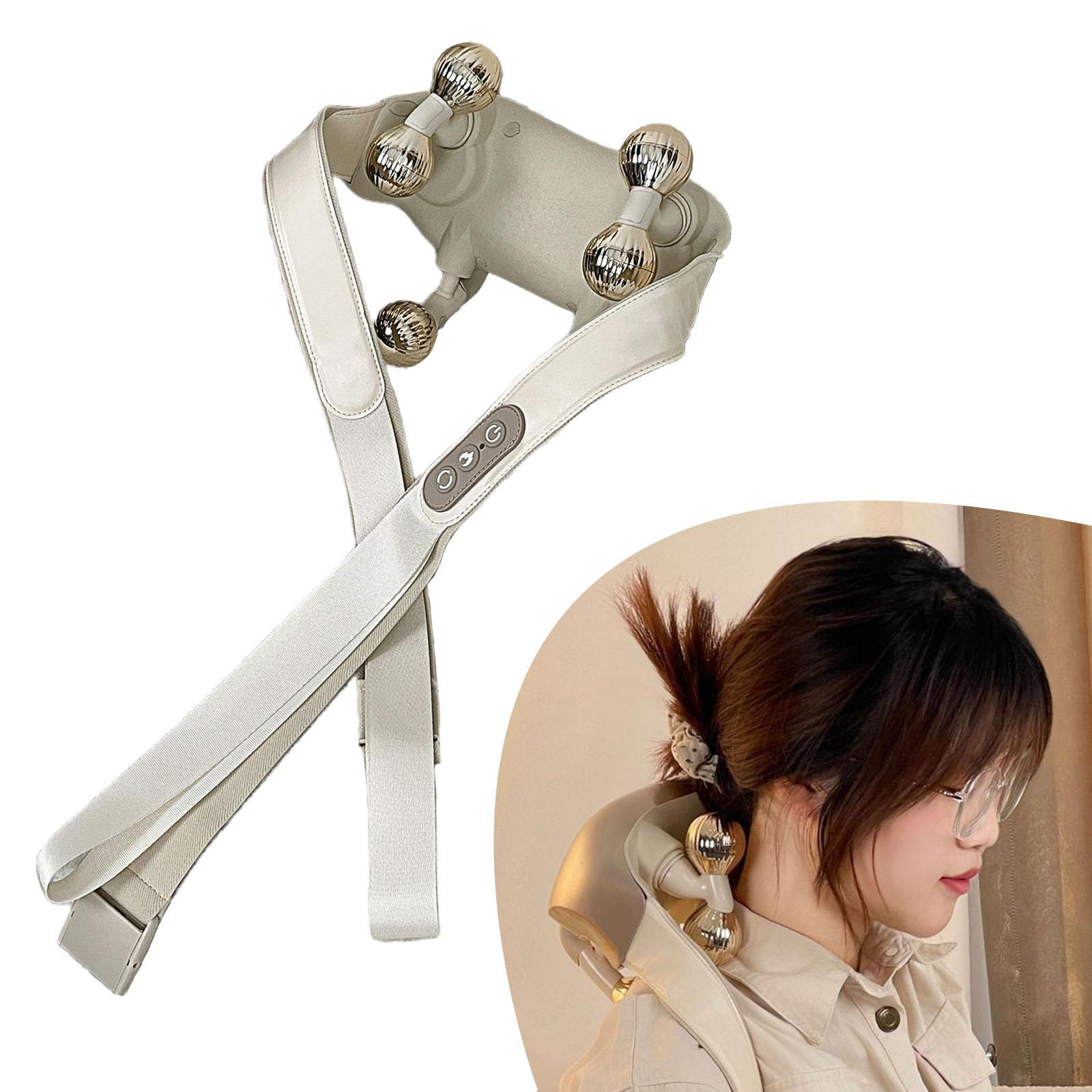 Shoulder and Neck Massage Device Kneading Machine Cordless Ergonomic Portable with Heat for