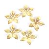50 Pcs/Set Vintage Metal Flower Filigree Slice Charms Jewelry Diy Craft Findings