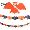 High-quality Halloween Banner 5 Pcs 10FT Banner Spooky Spider Bat Skull Ghost Festive Celebration Pumpkin Hanging Bunting Garland for Party,