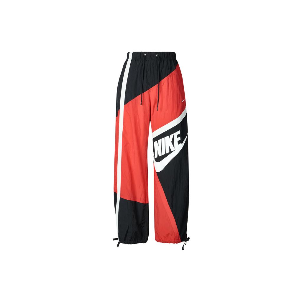 Nike Sportswear Loose Woven Dry Comfortable Mid Rise Sports Long Pants Women bottoms University-Red HJ4179-657